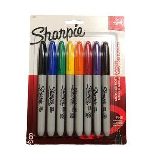 Sharpie Markers Set of 8 NEW Multicolor Fine Point